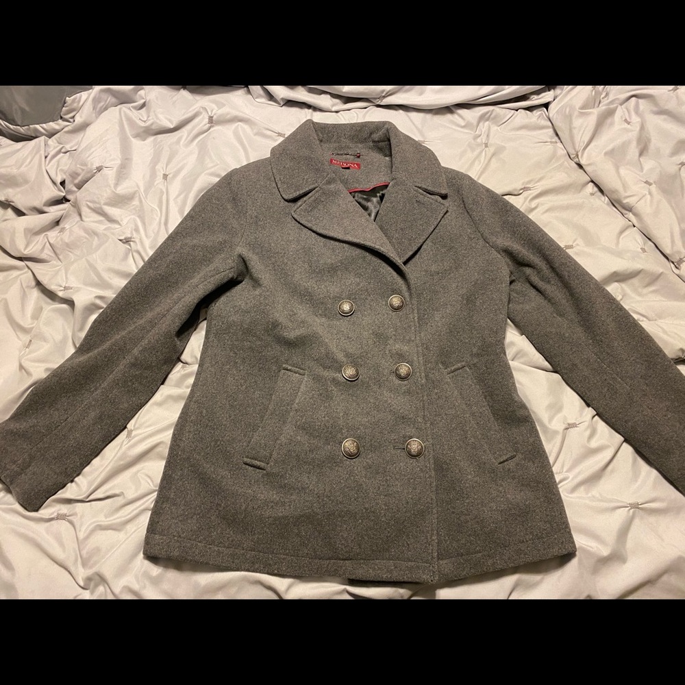 Merona gray peacoat